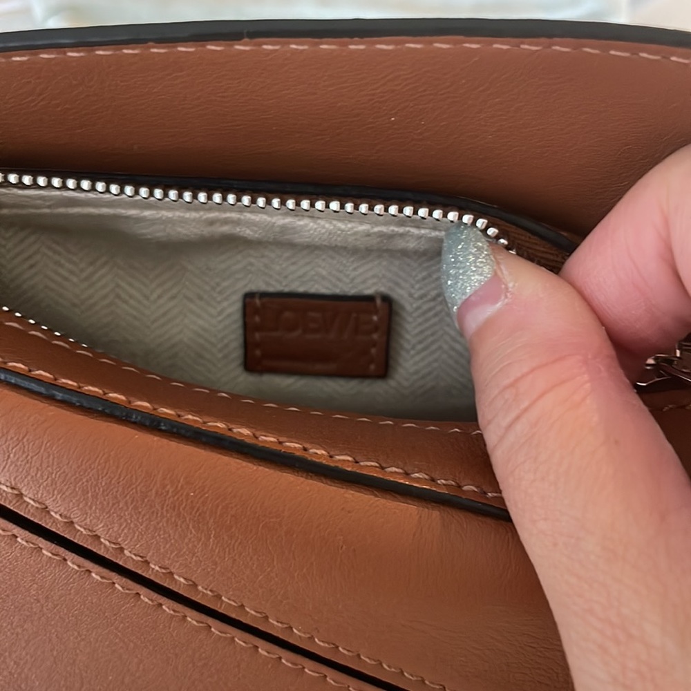 SOLD! LOEWE Nano Puzzle Tan Leather Crossbody Bag - Picture 5 of 9